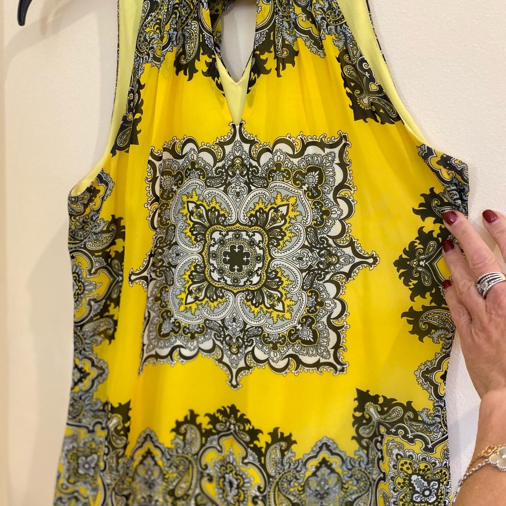 Dressy Baroque Print Tank Top